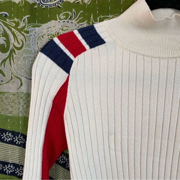 Rag and Bone Beige Julee Turtleneck Merino Wool Blend Sweater Size Small - Picture 4 of 16